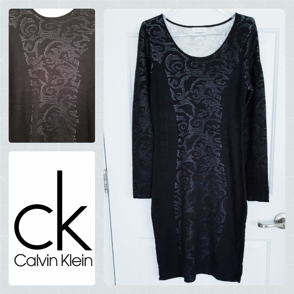 CALVIN  KLEIN Sweater Dress Black